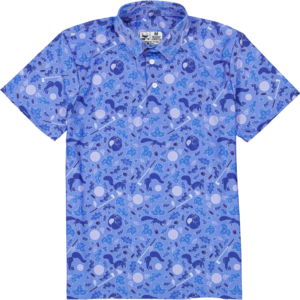 Camisa de Golf Ardillas Azul