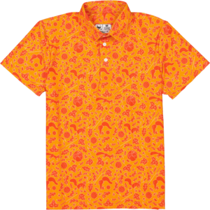 Camisa de Golf Ardillas Naranja