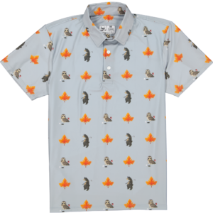 Camisa de Golf Osos-Búhos Gris